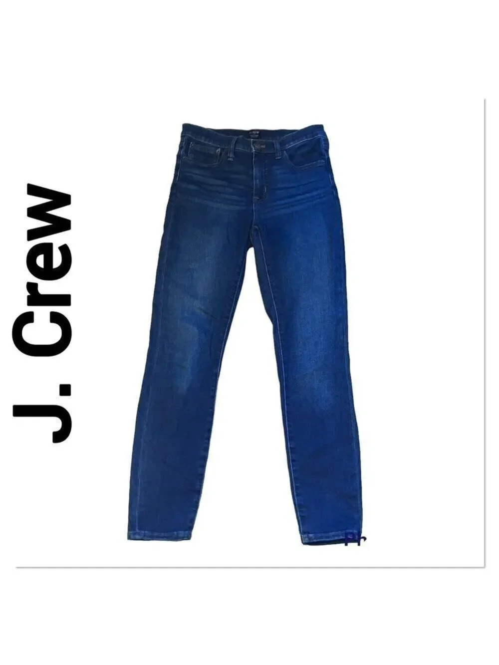 𝅺J. CREW High Rise Dark Wash Skinny Jeans size 27